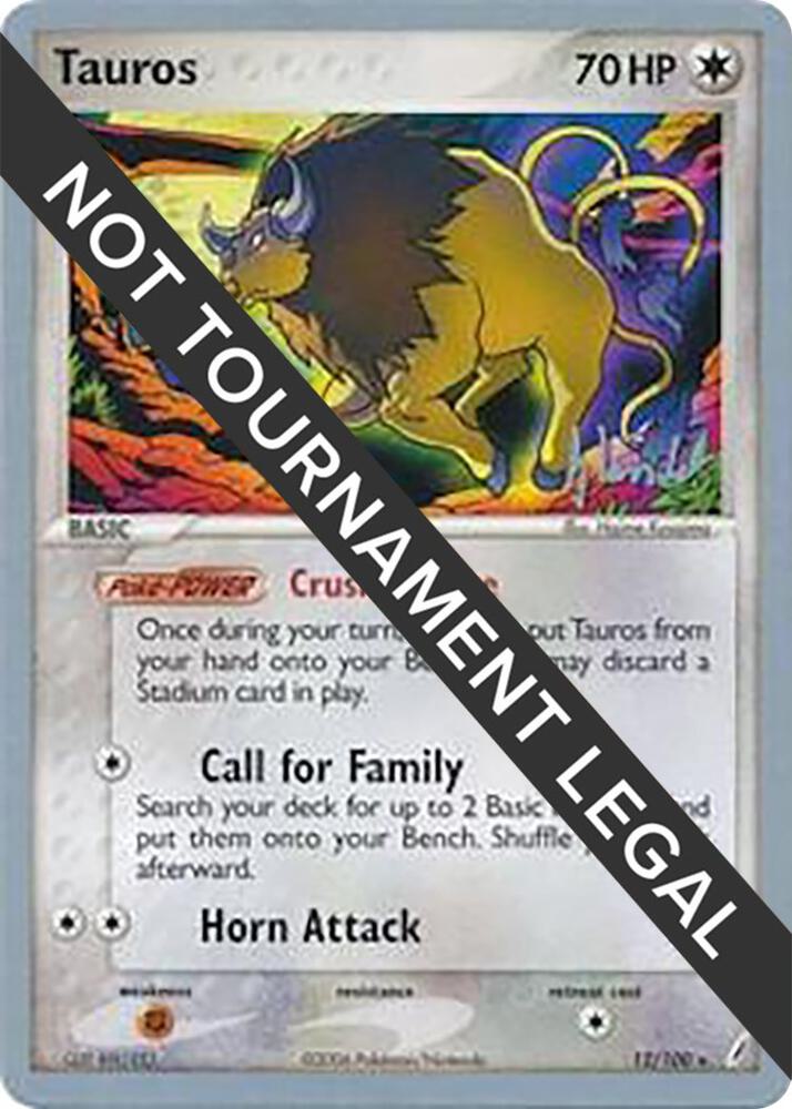 Tauros - 2008 (Dylan Lefavour) 12/100 card from World Championship Decks