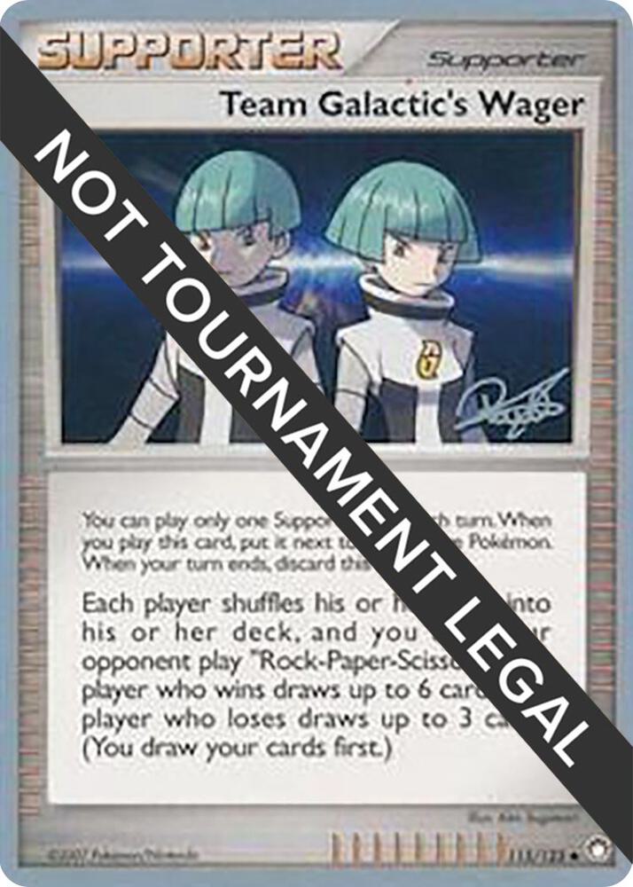 Team Galactic's Wager - 2008 (Paul Atanassov) 115/123 card from World Championship Decks