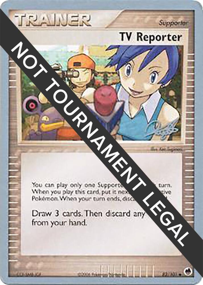TV Reporter - 2008 (Paul Atanassov) 82/101 card from World Championship Decks