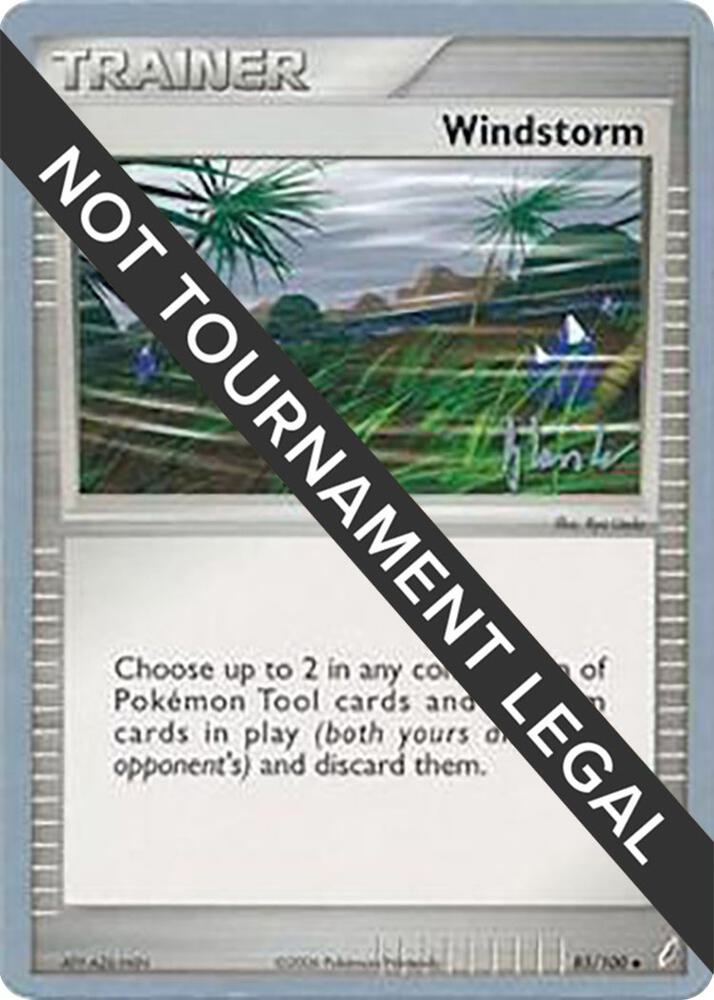 Windstorm - 2008 (Dylan Lefavour) 85/100 card from World Championship Decks