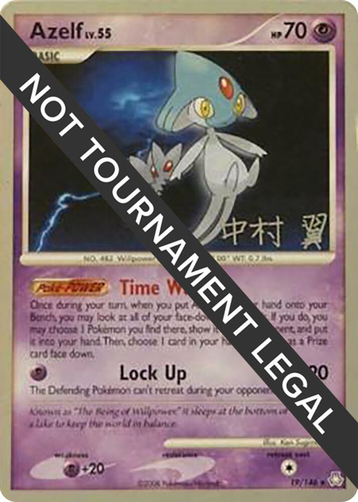 Azelf - 2009 (Tsubasa Nakamura) 19/146 card from World Championship Decks