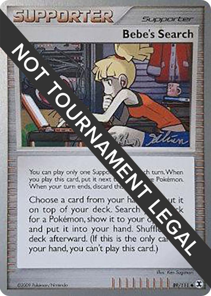 Bebe's Search - 2009 (Stephen Silvestro) 89/111 card from World Championship Decks