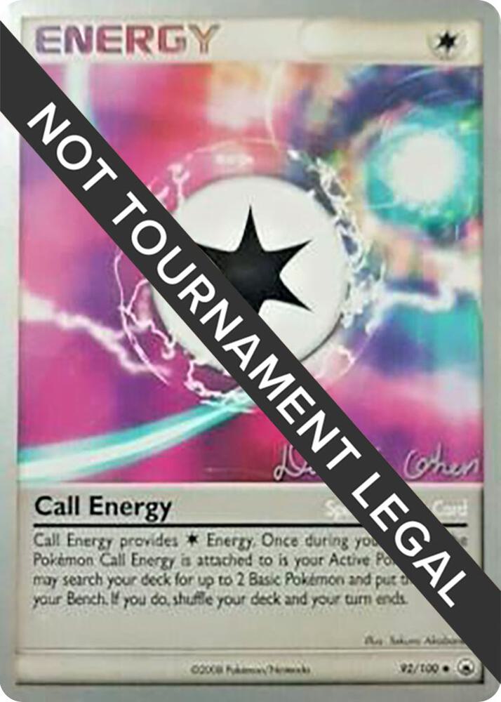 Call Energy - 2009 (David Cohen) 92/100 card from World Championship Decks