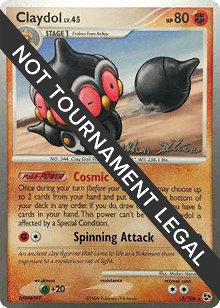 Claydol - 2009 (Stephen Silvestro) 15/106 card from World Championship Decks