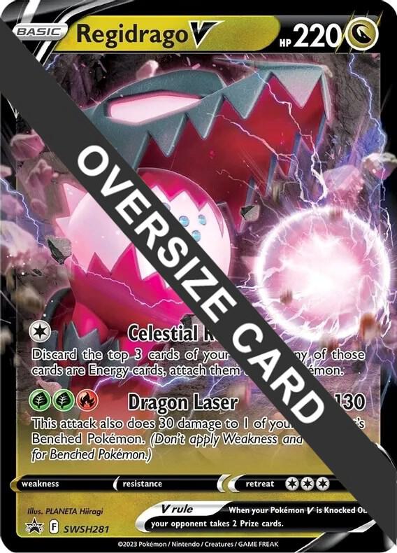 Regidrago V SWSH281 card from Jumbo Cards