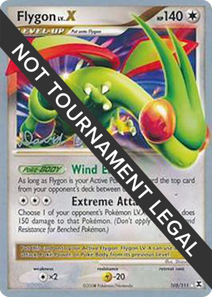 Flygon LV.X - 2009 (David Cohen) 105/111 card from World Championship Decks