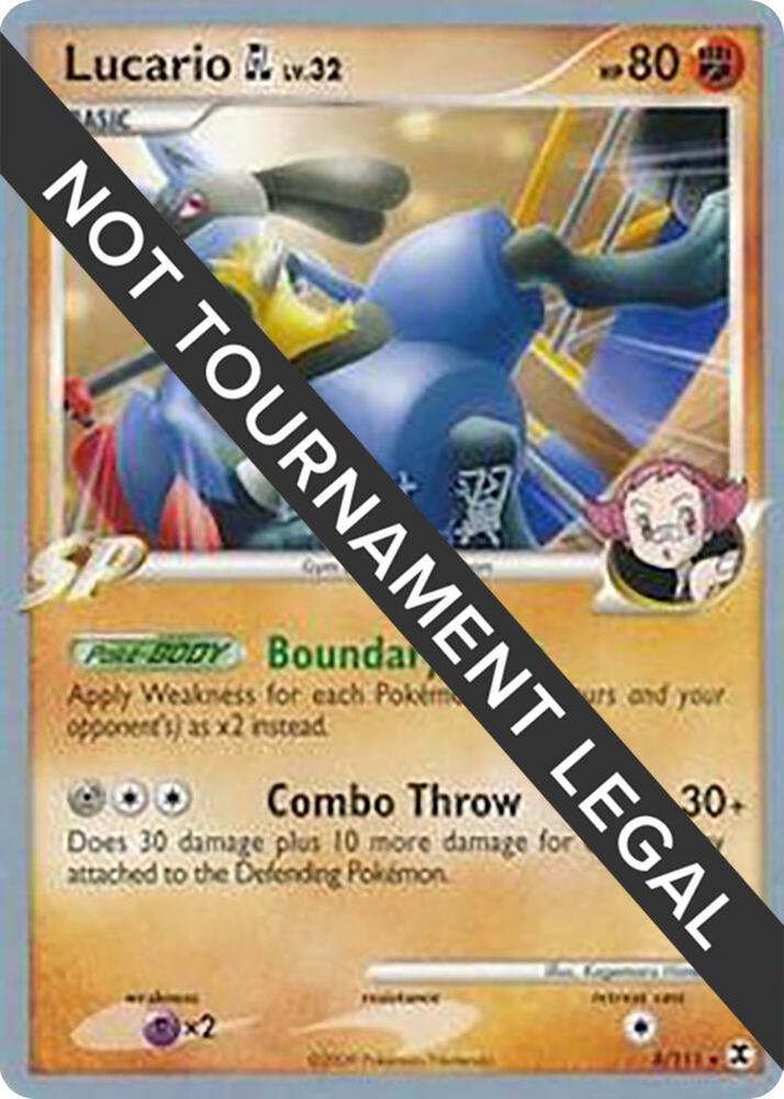 Lucario GL - 2009 (Tsubasa Nakamura) 8/111 card from World Championship Decks