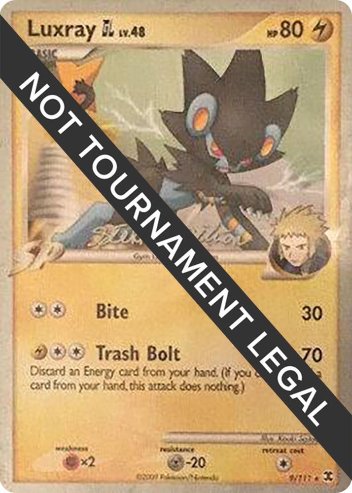 Luxray GL - 2009 (Stephen Silvestro) 9/111 card from World Championship Decks