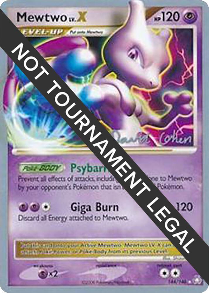 Mewtwo LV.X - 2009 (David Cohen) 144/146 card from World Championship Decks