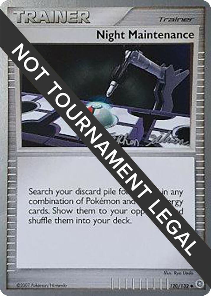 Night Maintenance - 2009 (Stephen Silvestro) 120/132 card from World Championship Decks