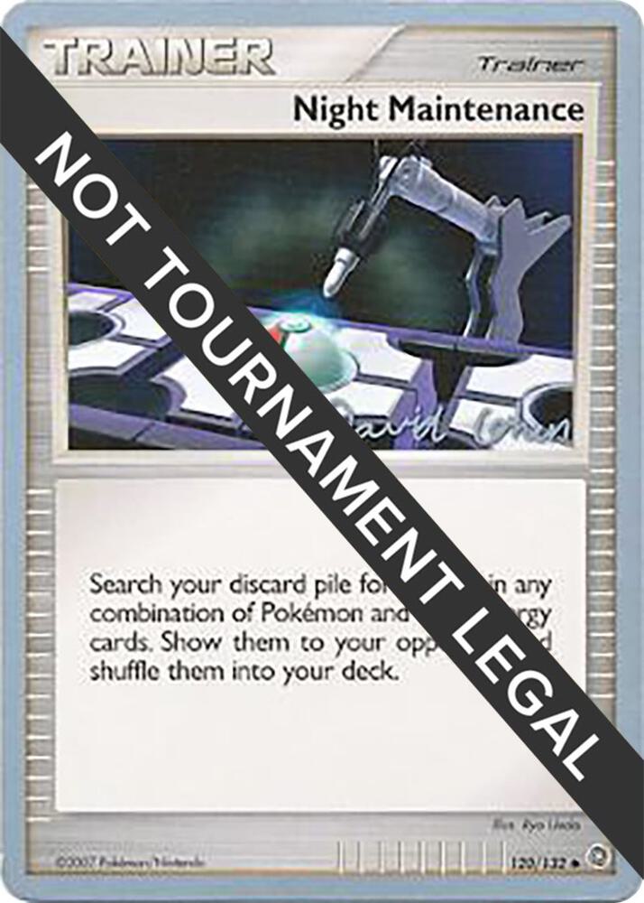 Night Maintenance - 2009 (David Cohen) 120/132 card from World Championship Decks