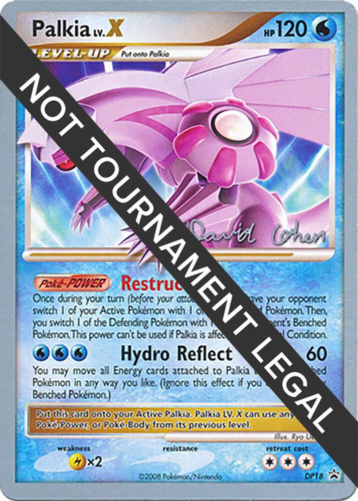 Palkia LV.X - 2009 (David Cohen) DP18 card from World Championship Decks
