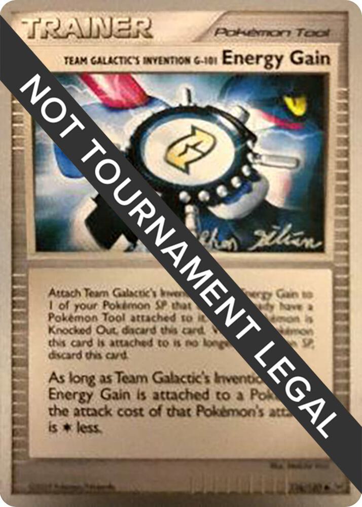 Team Galactic's Invention G-101 Energy Gain - 2009 (Stephen Silvestro) 116/127 card from World Championship Decks