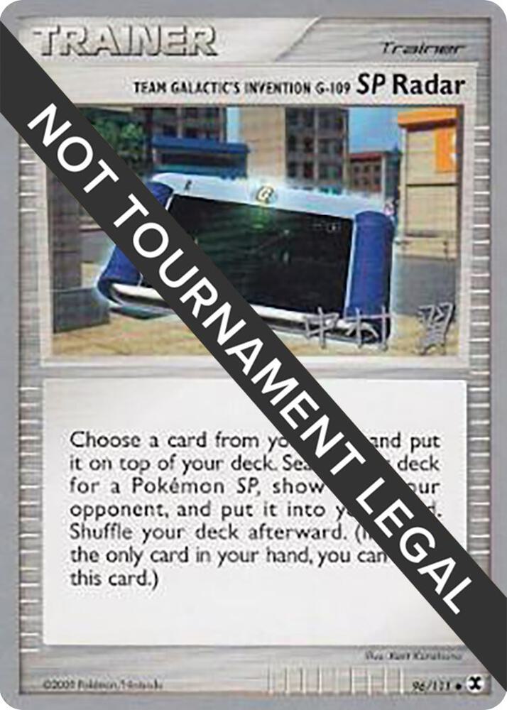 Team Galactic's Invention G-109 SP Radar - 2009 (Tsubasa Nakamura) 96/111 card from World Championship Decks