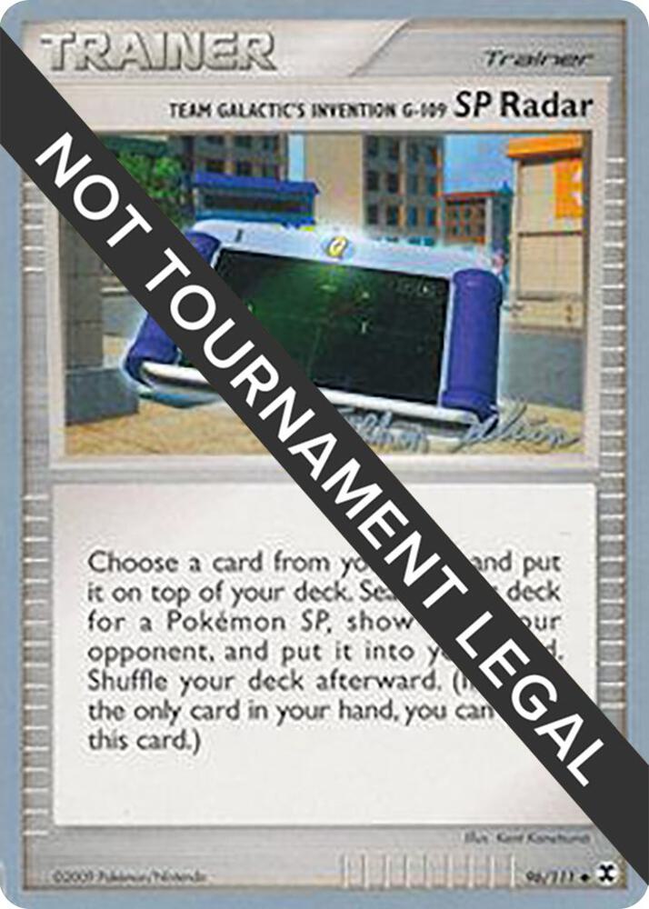 Team Galactic's Invention G-109 SP Radar - 2009 (Stephen Silvestro) 96/111 card from World Championship Decks