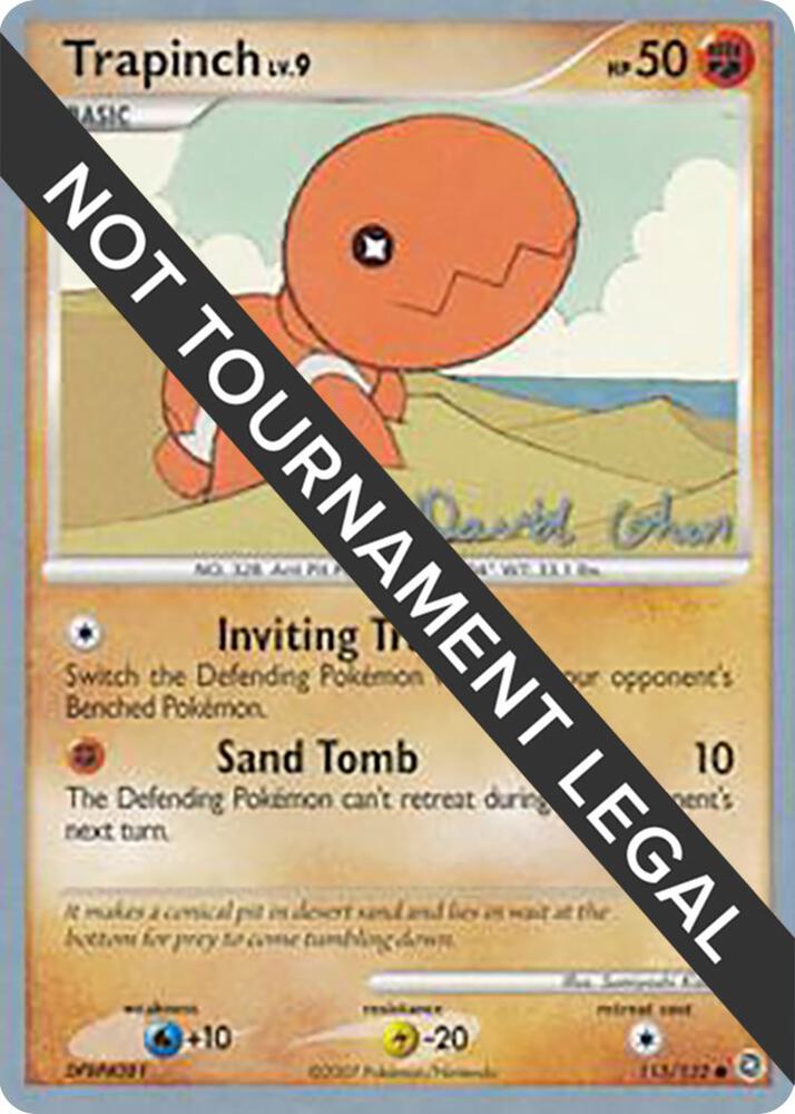 Trapinch - 2009 (David Cohen) 115/132 card from World Championship Decks