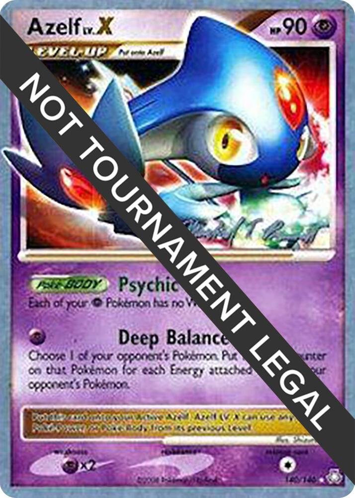 Azelf LV.X - 2010 (Michael Pramawat) 140/146 card from World Championship Decks