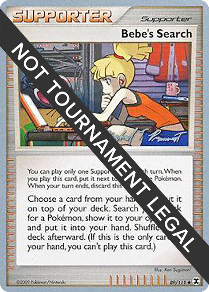 Bebe's Search - 2010 (Michael Pramawat) 89/111 card from World Championship Decks