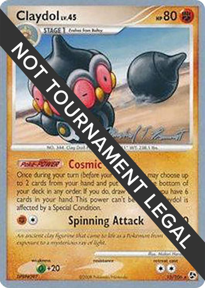 Claydol - 2010 (Michael Pramawat) 15/106 card from World Championship Decks