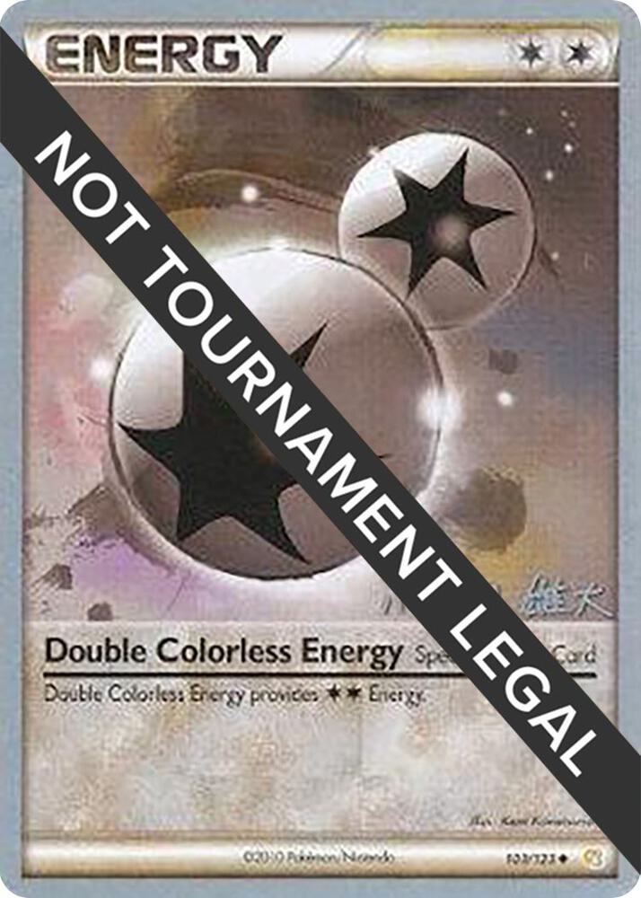 Double Colorless Energy - 2010 (Yuta Komatsuda) 103/123 card from World Championship Decks