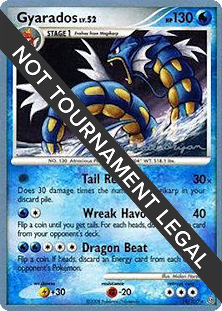 Gyarados - 2010 (Mychael Bryan) 19/100 card from World Championship Decks