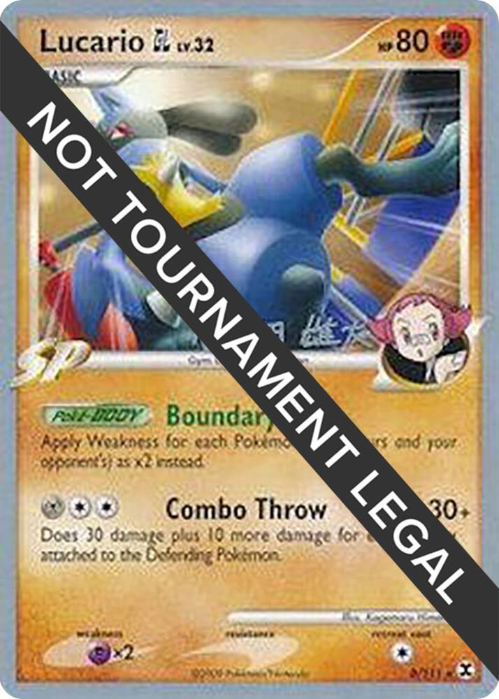 Lucario GL - 2010 (Yuta Komatsuda) 8/111 card from World Championship Decks