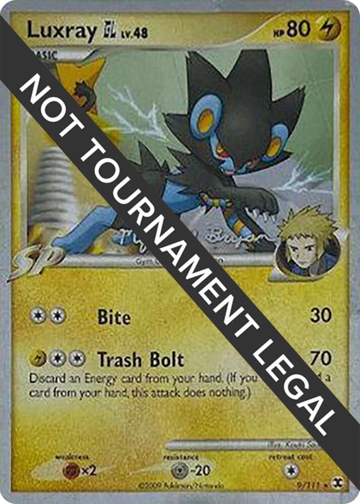 Luxray GL - 2010 (Mychael Bryan) 9/111 card from World Championship Decks