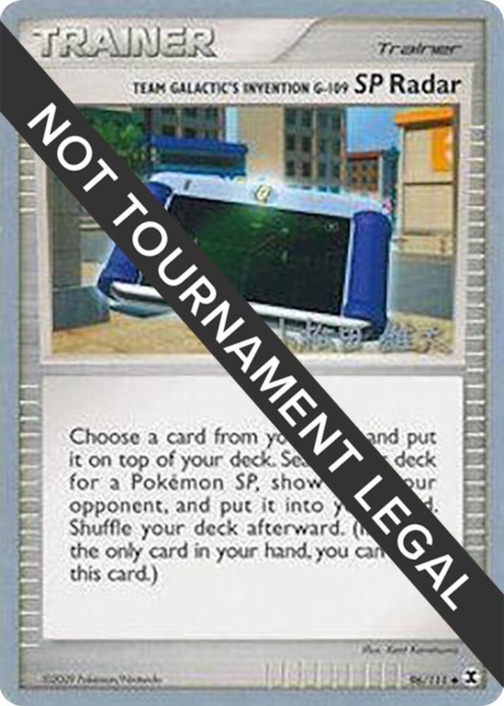 Team Galactic's Invention G-109 SP Radar - 2010 (Yuta Komatsuda) 96/111 card from World Championship Decks