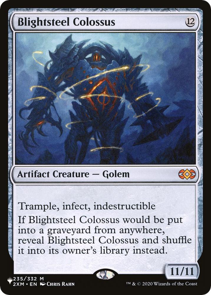 Blightsteel Colossus 235/332 card from The List Reprints