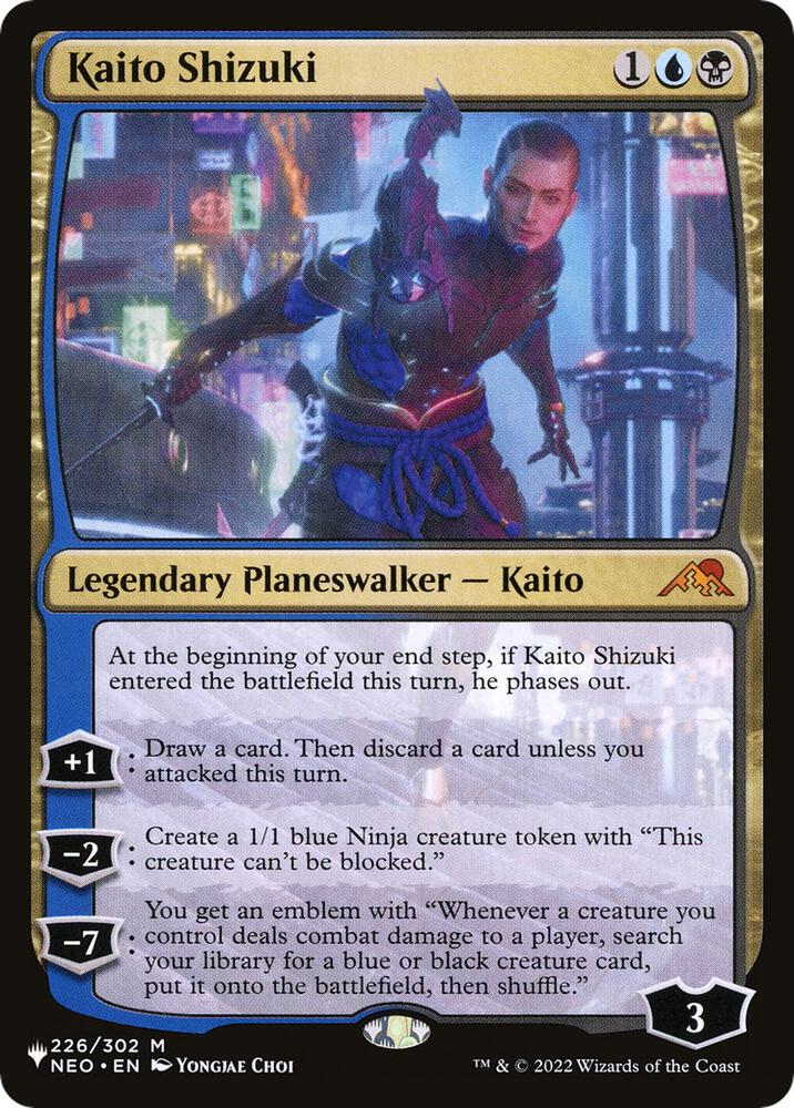 Kaito Shizuki 226/302 card from The List Reprints