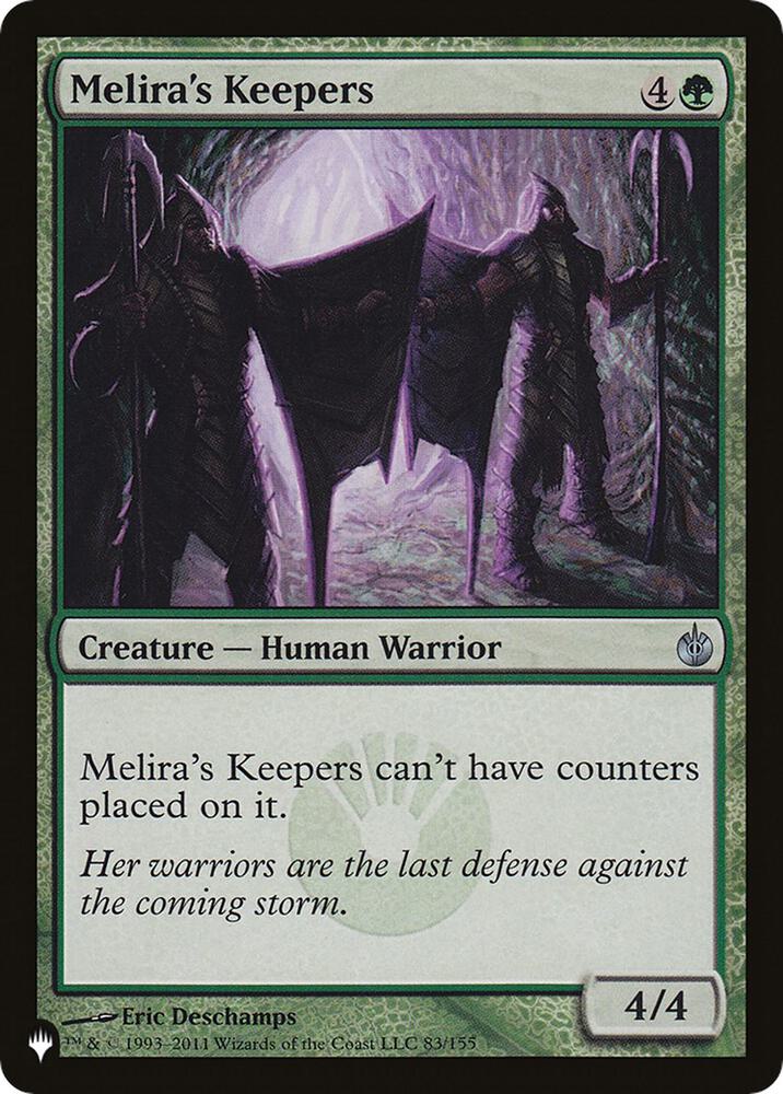 Melira's Keepers 83/155 card from The List Reprints