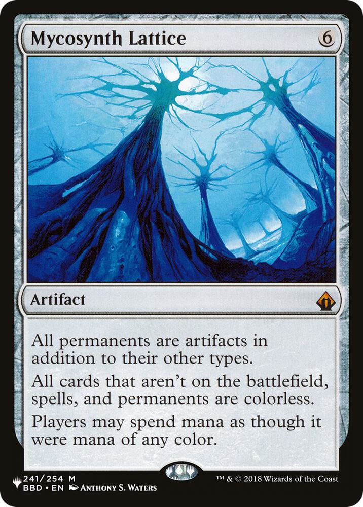 Mycosynth Lattice 241/254 card from The List Reprints