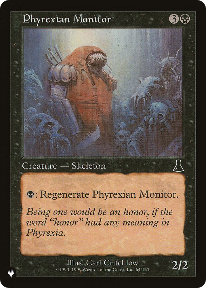 Phyrexian Monitor 64/143 card from The List Reprints