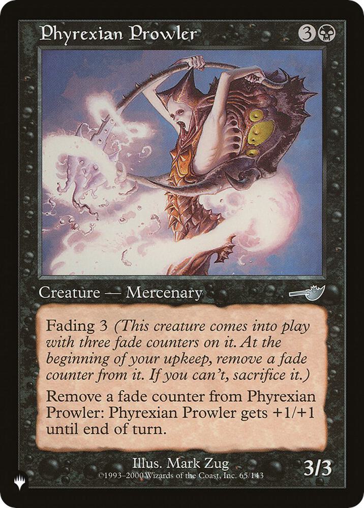 Phyrexian Prowler 65/143 card from The List Reprints