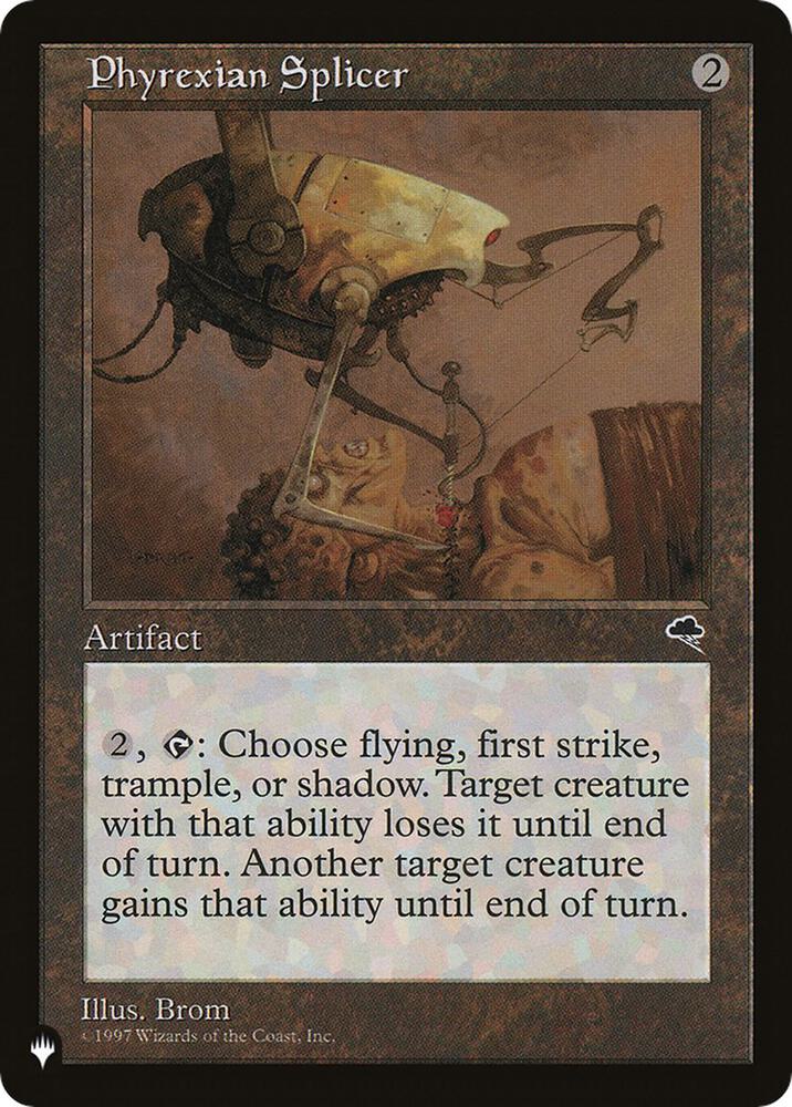 Phyrexian Splicer card from The List Reprints