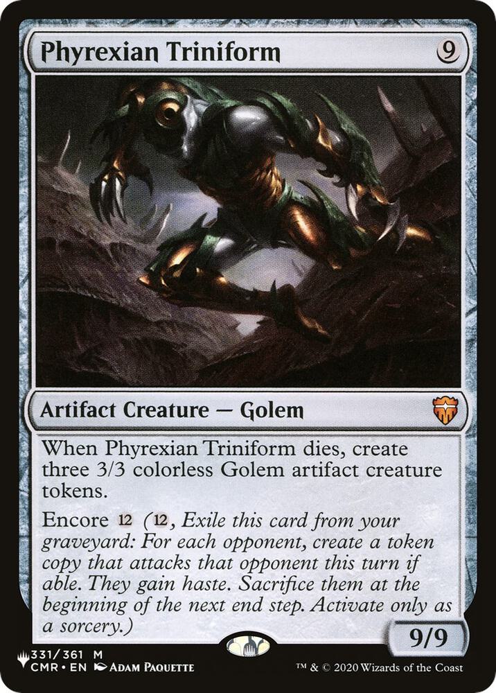 Phyrexian Triniform 331/361 card from The List Reprints