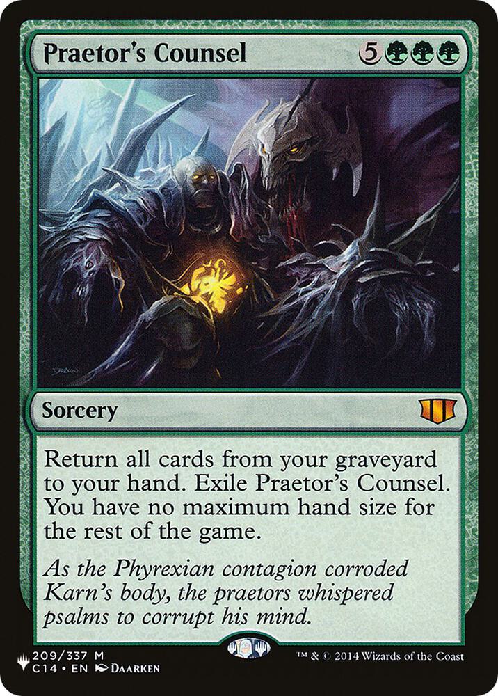 Praetor's Counsel 209/337 card from The List Reprints