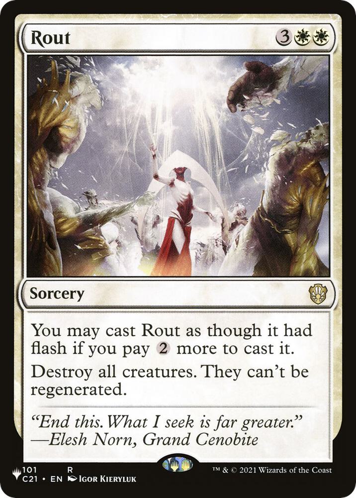 Rout (C21) 101/081 card from The List Reprints