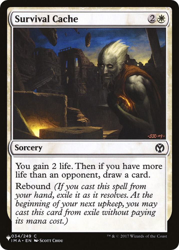 Survival Cache 034/249 card from The List Reprints