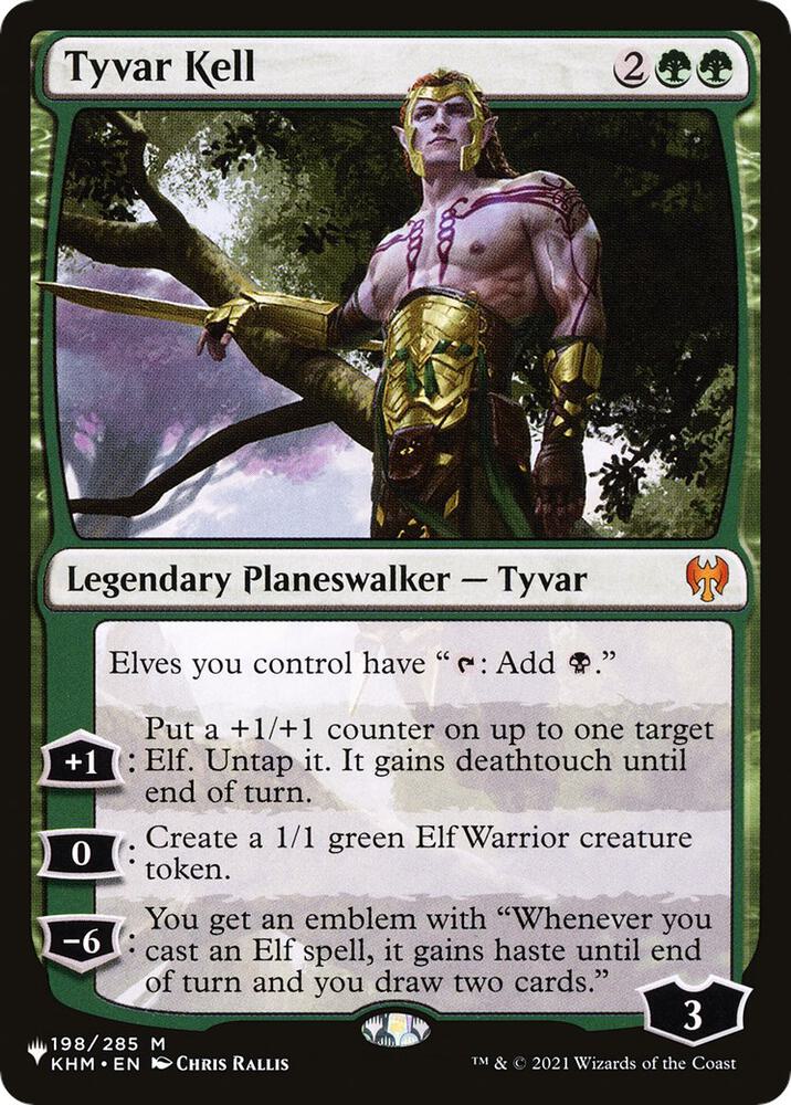 Tyvar Kell 198/285 card from The List Reprints