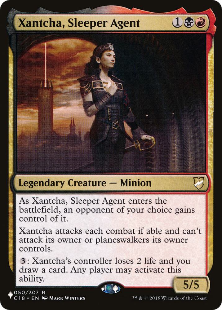 Xantcha, Sleeper Agent 050/307 card from The List Reprints