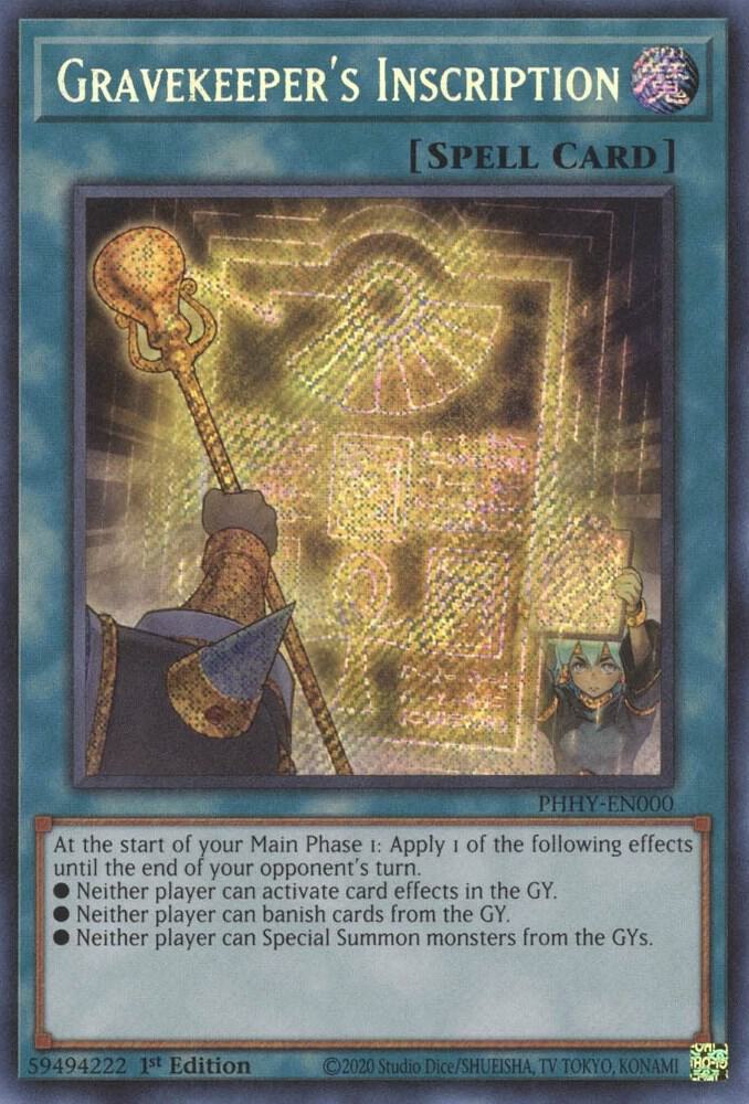 Gravekeeper's Inscription PHHY-EN000 card from Photon Hypernova