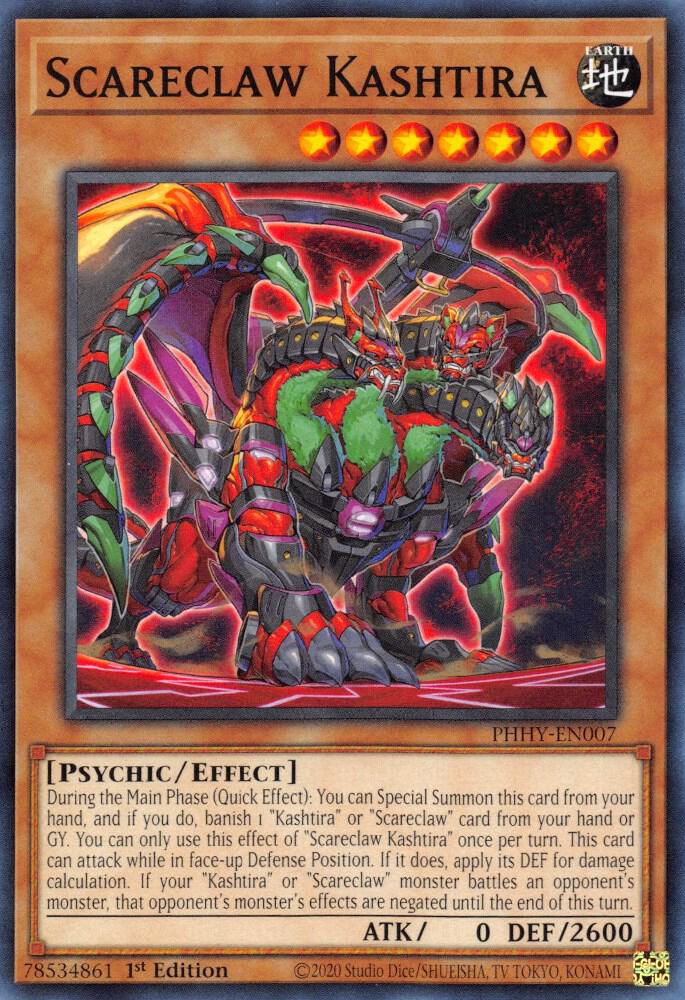 Scareclaw Kashtira PHHY-EN007 card from Photon Hypernova