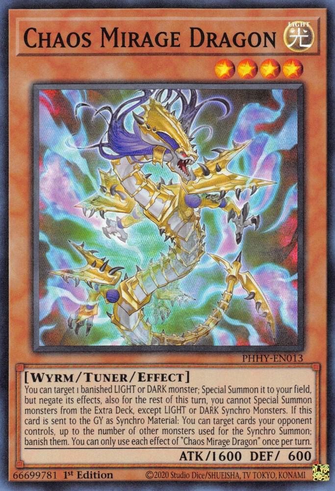 Chaos Mirage Dragon PHHY-EN013 card from Photon Hypernova