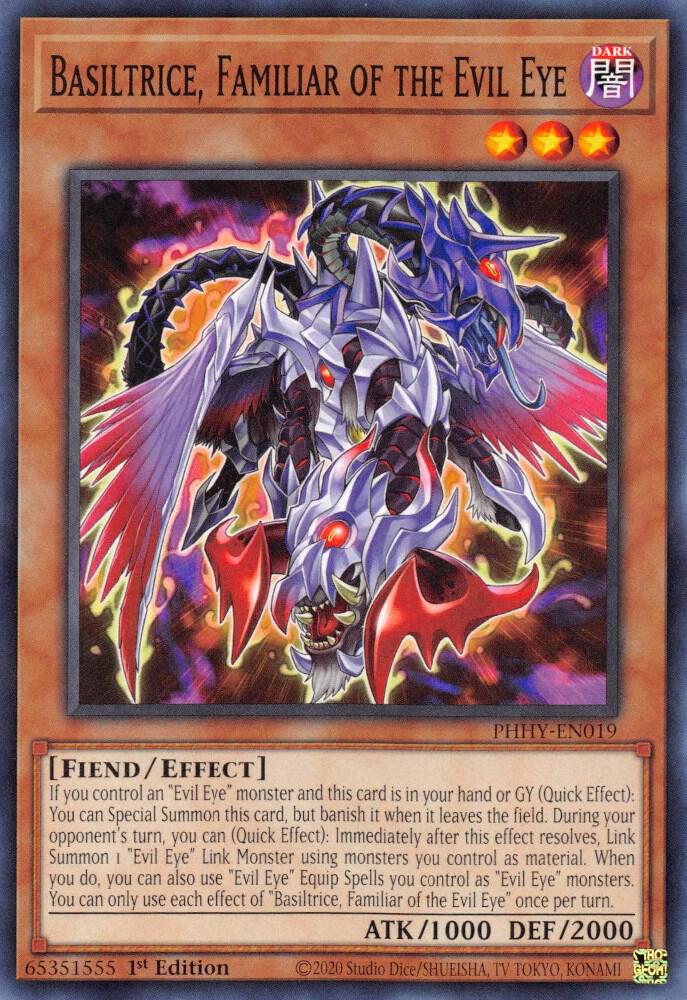 Basiltrice, Familiar of the Evil Eye PHHY-EN019 card from Photon Hypernova