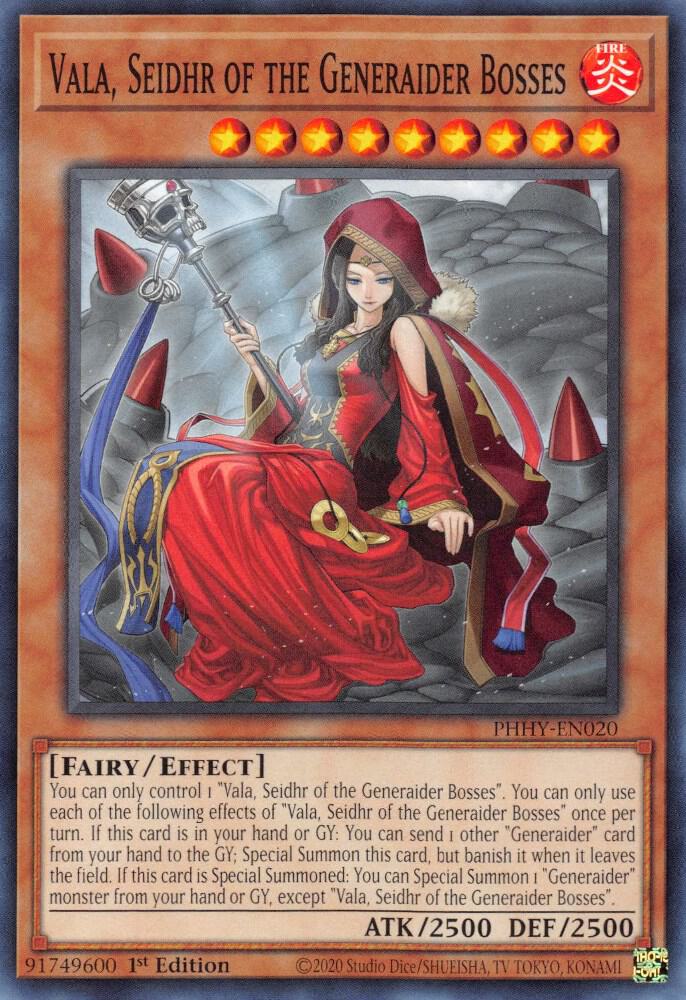 Vala, Seidhr of the Generaider Bosses PHHY-EN020 card from Photon Hypernova