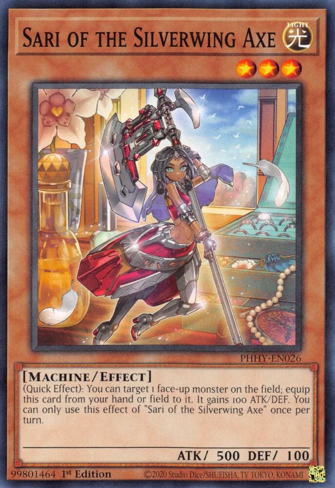 Sari of the Silverwing Axe PHHY-EN026 card from Photon Hypernova