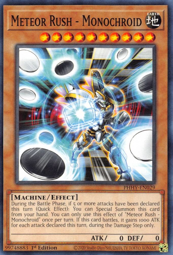Meteor Rush - Monochroid PHHY-EN029 card from Photon Hypernova