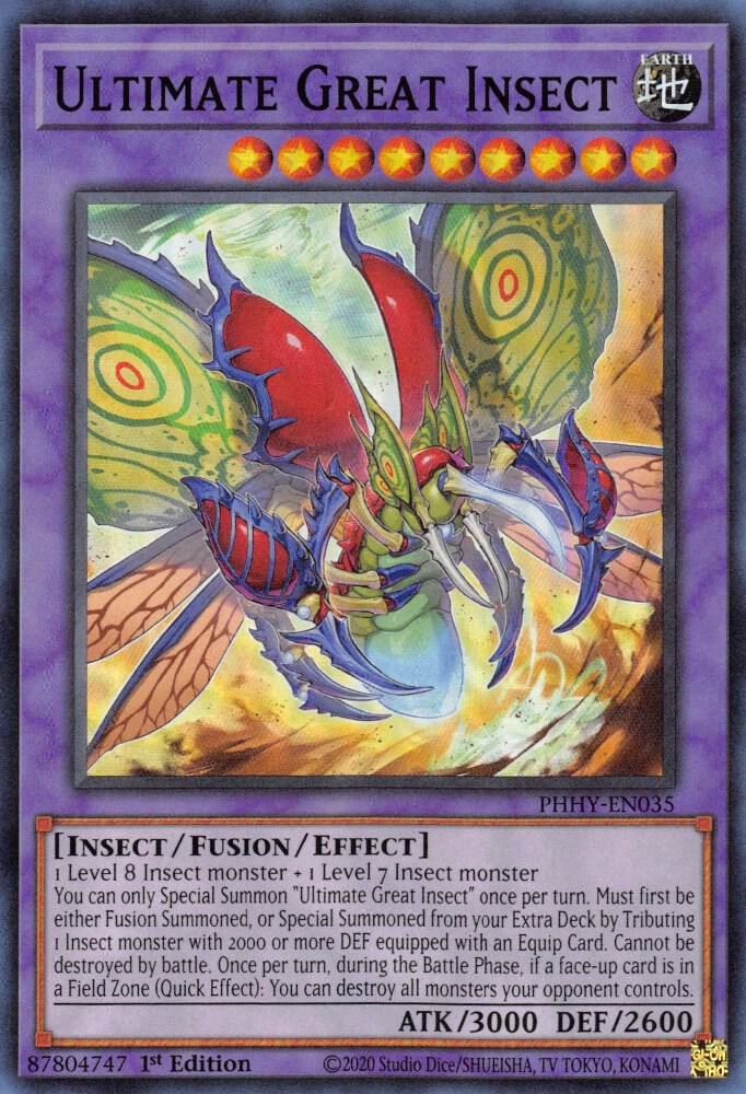 Ultimate Great Insect PHHY-EN035 card from Photon Hypernova