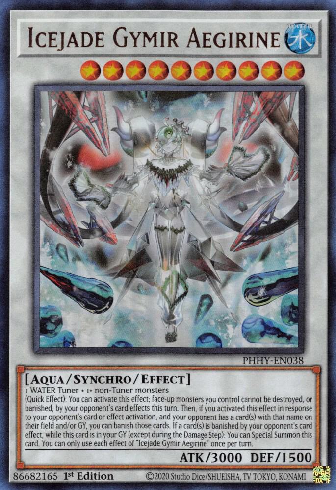 Icejade Gymir Aegirine PHHY-EN038 card from Photon Hypernova